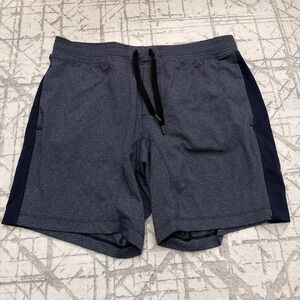 Lululemon Mens Training Sweat Shorts XXL Gray Black Drawstring‎ Athletic Gym
